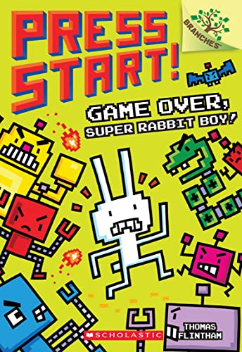 Book Cover Game Over, Super Rabbit Boy! A Branches Book (Press Start! #1) (1)