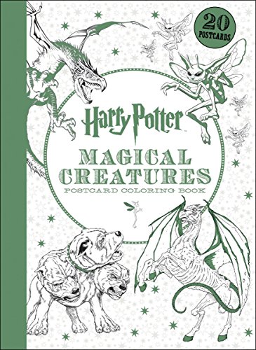Book Cover Harry Potter Magical Creatures Postcard Coloring Book