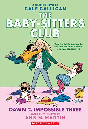 Book Cover Dawn and the Impossible Three: A Graphic Novel (The Baby-sitters Club #5): Full-Color Edition (5) (The Baby-Sitters Club Graphix)