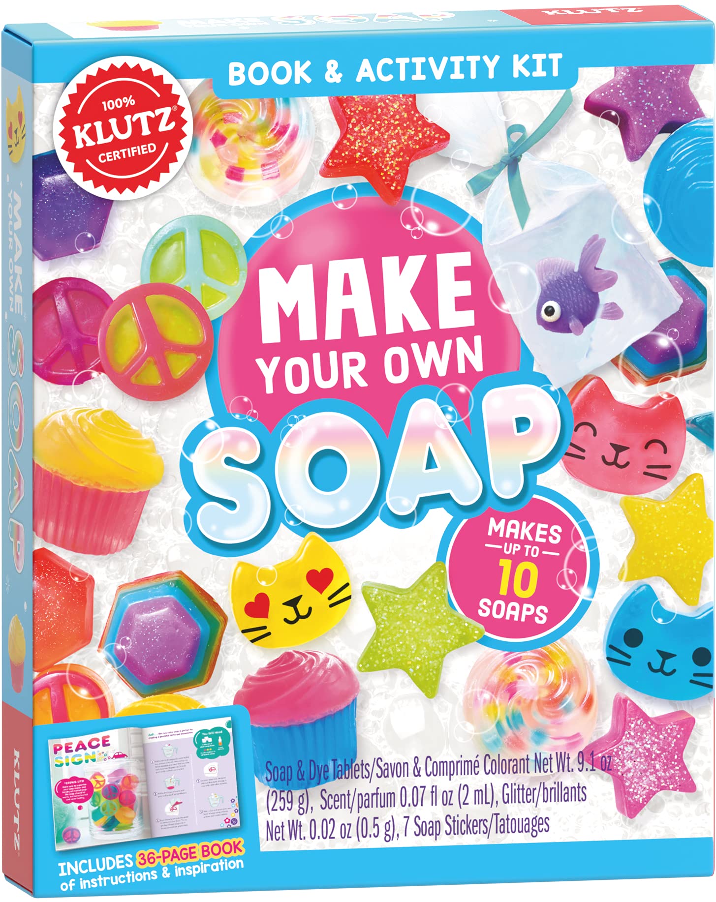 Book Cover Make Your Own Soap (Klutz Activity Kit) for 72 months to 180 months includes blocks of clear soap base (20)