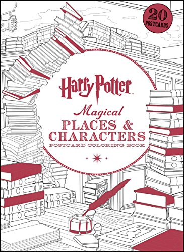 Book Cover Harry Potter Magical Places & Characters Postcard Coloring Book