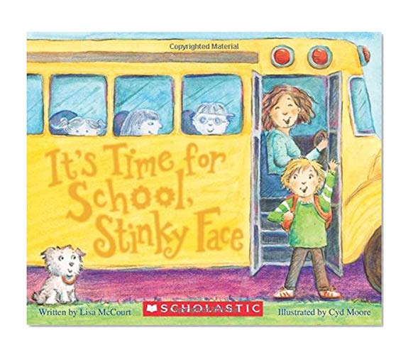 Book Cover It's Time for School, Stinky Face (A Board Book)