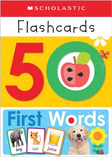 Book Cover 50 First Words Flashcards: Scholastic Early Learners (Flashcards)