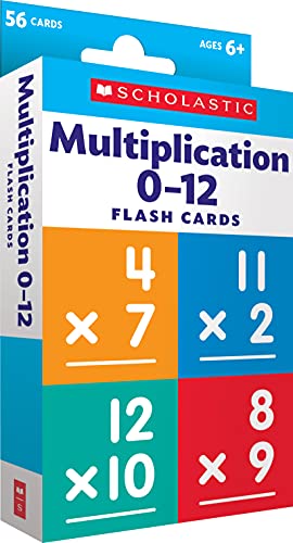 Book Cover Multiplication 0 - 12 Flash Cards