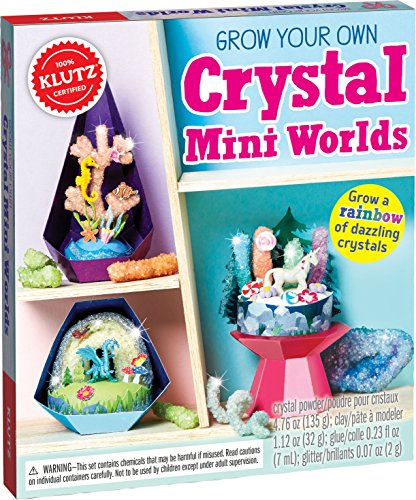 Klutz Grow Your Own Crystal Mini Worlds Craft and Science Kit
