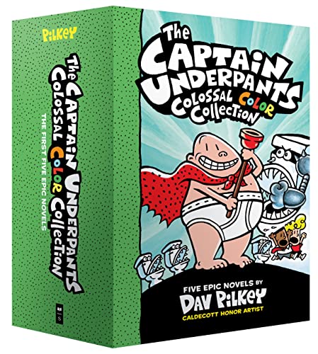 Book Cover The Captain Underpants Colossal Color Collection (Captain Underpants #1-5 Boxed Set)