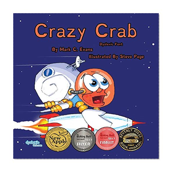 Book Cover Crazy Crab Dyslexic Font