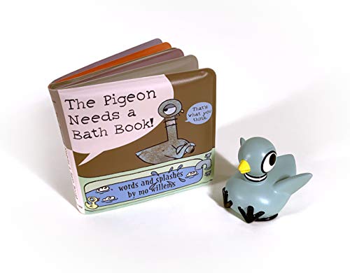 The Pigeon Needs a Bath Book with Pigeon Bath Toy!