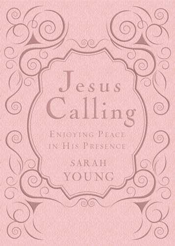 Book Cover Jesus Calling, Pink Leathersoft, with Scripture references