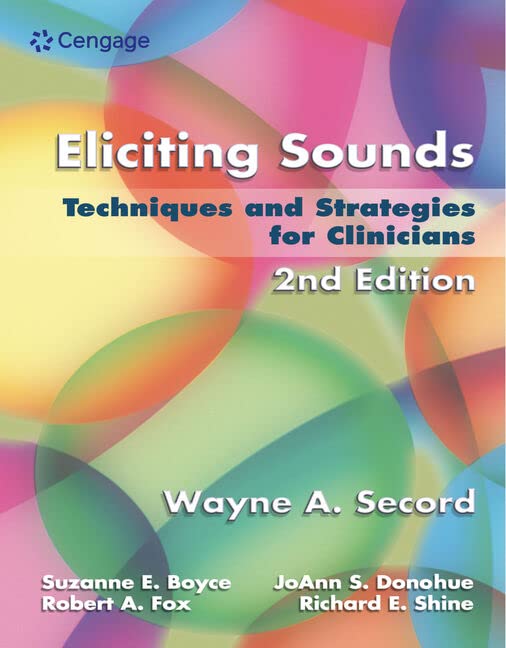 Book Cover Eliciting Sounds: Techniques and Strategies for Clinicians