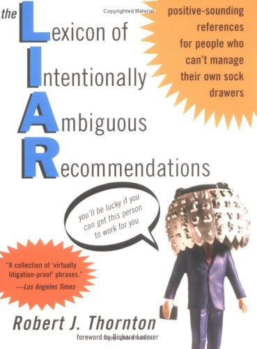 Book Cover The Lexicon of Intentionally Ambiguous Recommendations (L.I.A.R.)