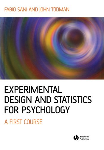 Book Cover Experimental Design and Statistics for Psychology: A First Course