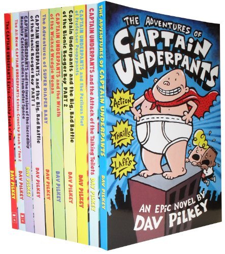 Book Cover Captain Underpants: 10 Book Set