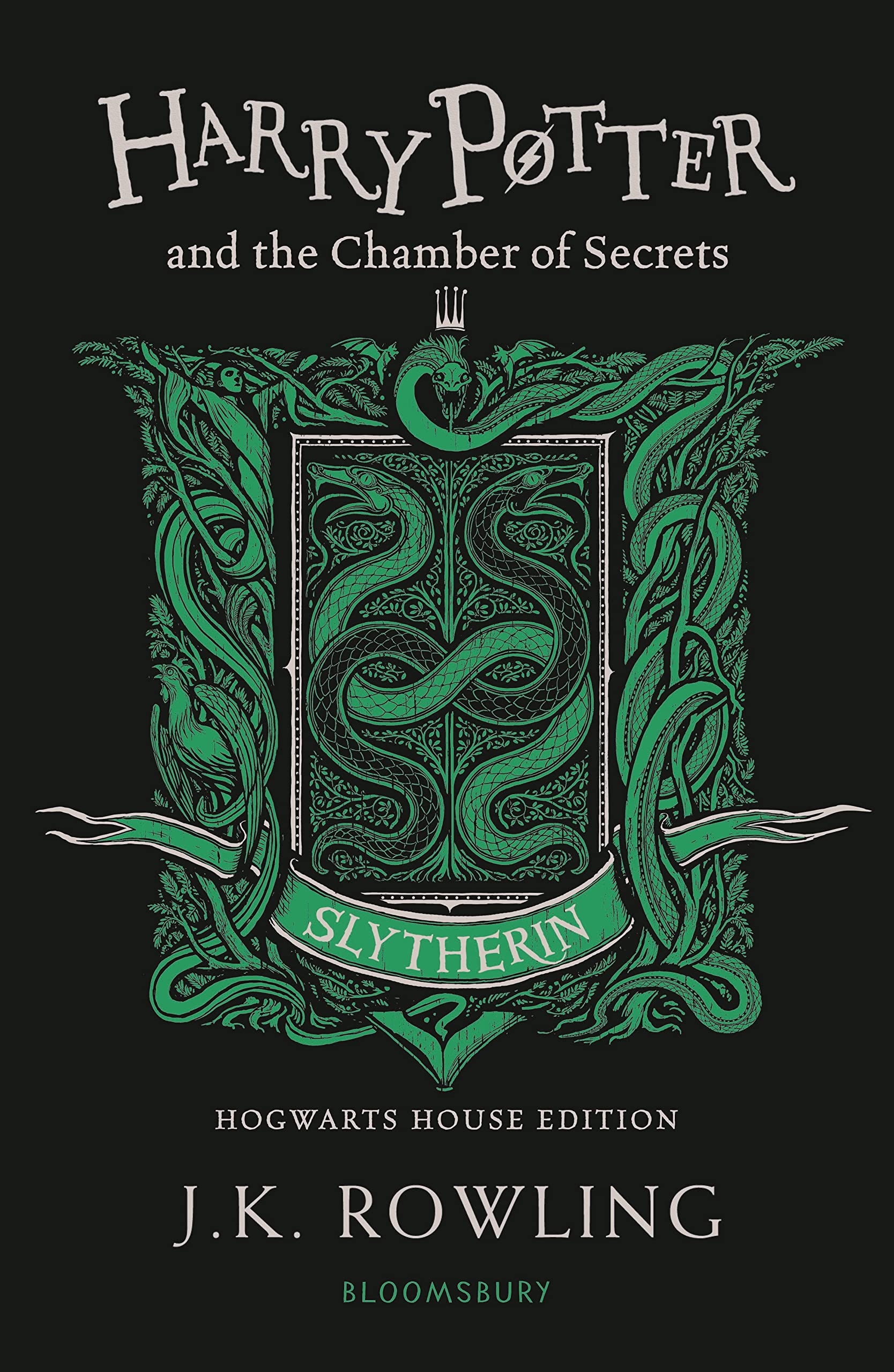 Book Cover Harry Potter Harry Potter and the Chamber of Secrets. Slytherin Edition