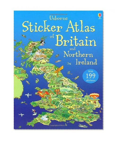 Book Cover Usborne Sticker Atlas of Britain and Northern Ireland (Usborne Sticker Atlases)