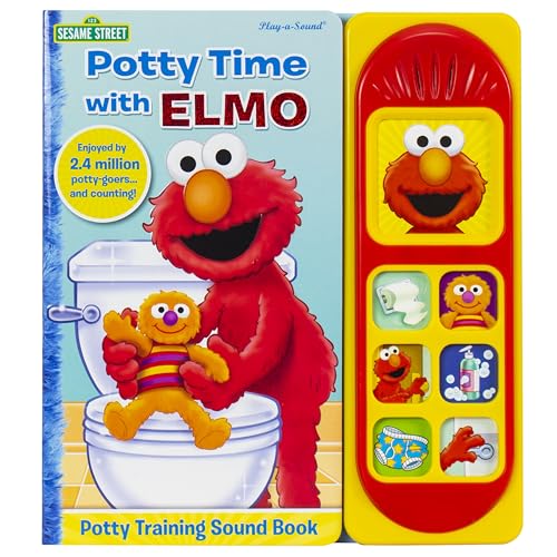 Book Cover Sesame Street - Potty Time with Elmo - Potty Training Sound Book - PI Kids