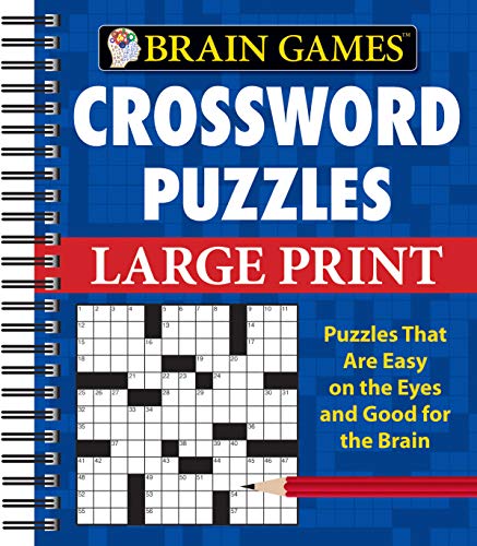 Book Cover Brain Games - Crossword Puzzles - Large Print