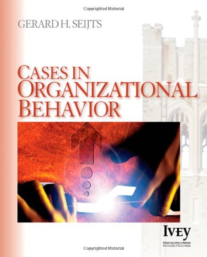 Book Cover Cases in Organizational Behavior (The Ivey Casebook Series)