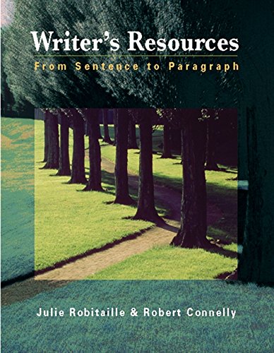 Book Cover Writer's Resources: From Sentence to Paragraph (with Writer's Resources 2.0 BCA/iLrnâ„¢ CD-ROM)