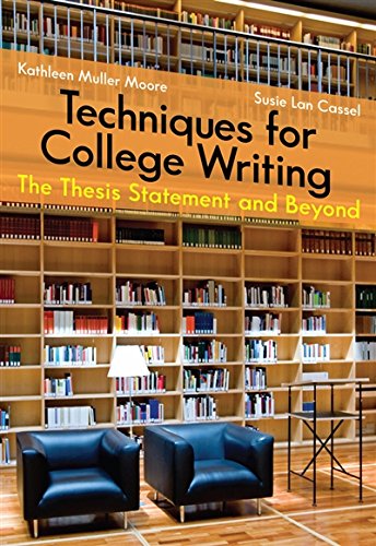 Book Cover Techniques for College Writing: The Thesis Statement and Beyond