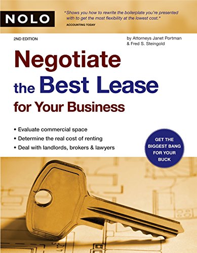 Book Cover Negotiate the Best Lease For Your Business