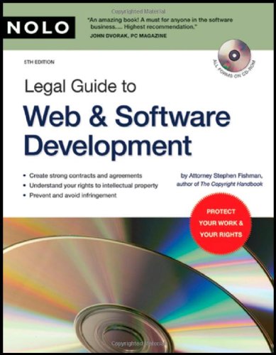 Book Cover Legal Guide to Web & Software Development (book with CD-Rom)