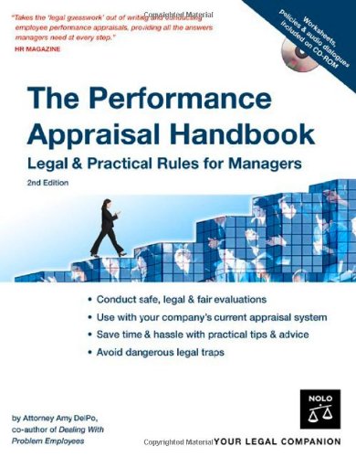 Book Cover The Performance Appraisal Handbook: Legal & Practical Rules for Managers