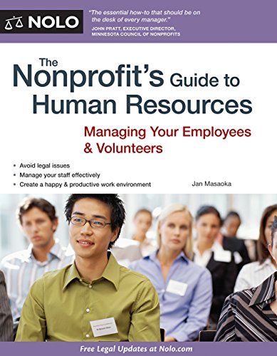 Book Cover The Nonprofit's Guide to Human Resources: Managing Your Employees & Volunteers