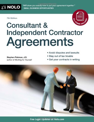 Book Cover Consultant & Independent Contractor Agreements