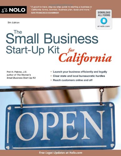 Book Cover The Small Business Start-Up Kit for California