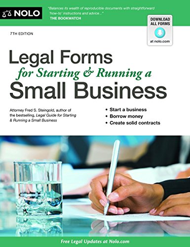 Book Cover Legal Forms for Starting & Running a Small Business