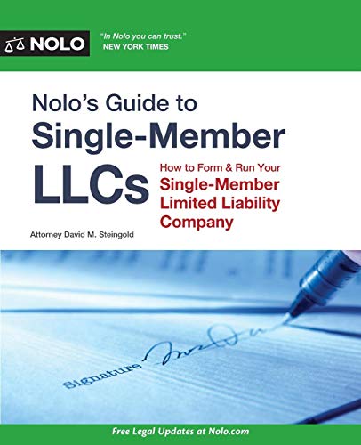 Book Cover Noloâ€™s Guide to Single-Member LLCs: How to Form & Run Your Single-Member Limited Liability Company