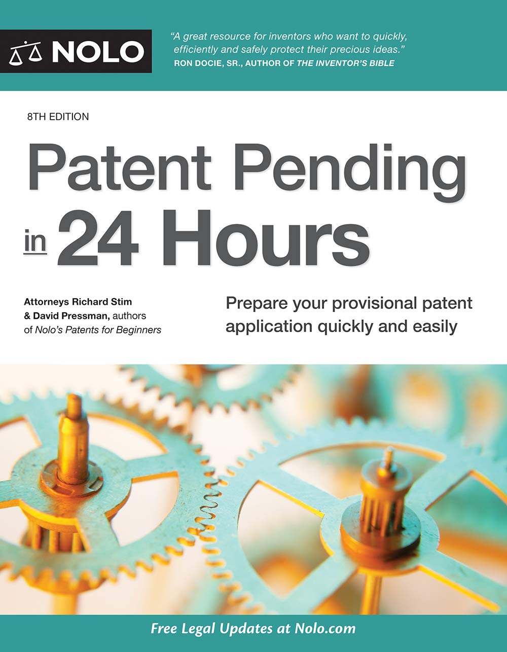 Book Cover Patent Pending in 24 Hours
