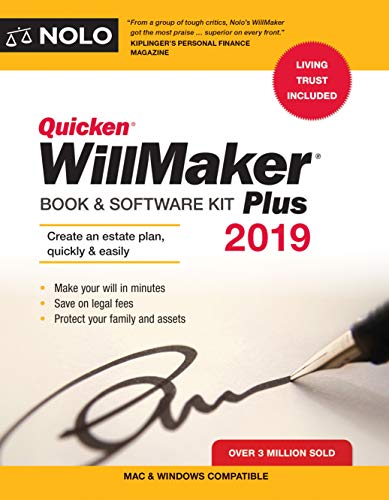 Book Cover Quicken Willmaker Plus 2019 Edition: Book & Software Kit