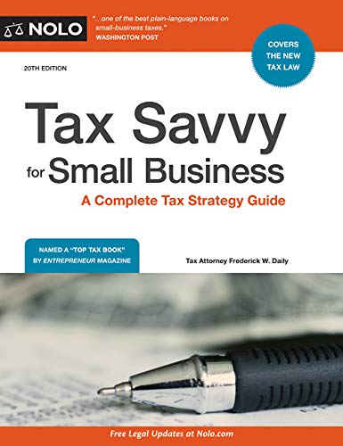 Book Cover Tax Savvy for Small Business: A Complete Tax Strategy Guide