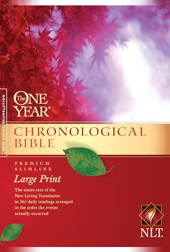 Book Cover The One Year Chronological Bible NLT, Premium Slimline Large Print (Softcover)