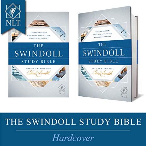Book Cover Tyndale NLT The Swindoll Study Bible (Hardcover) - New Living Translation Study Bible by Charles Swindoll, Includes Study Notes, Book Introductions, Application Articles, Holy Land Tour and More!