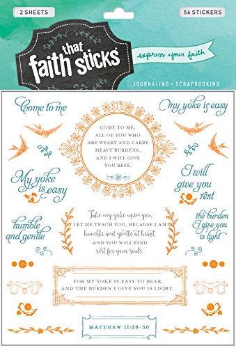 Book Cover Matthew 11:28-30 (Faith That Sticks Stickers)
