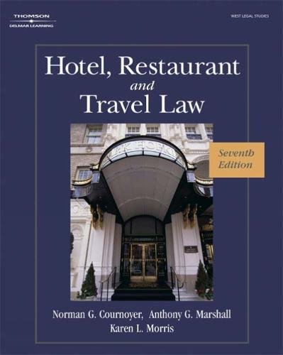 Book Cover Hotel, Restaurant, and Travel Law, 7th Edition