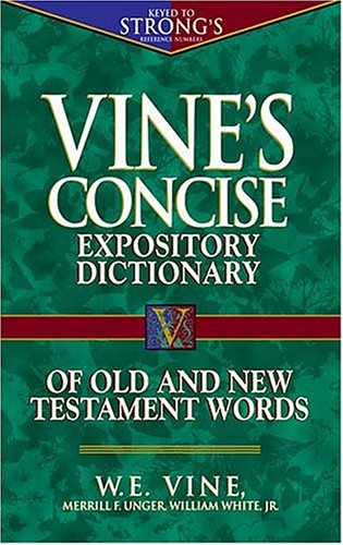 Book Cover Vine's Concise Dictionary of Old and New Testament Words