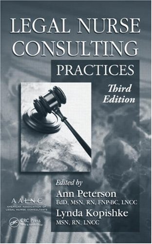 Book Cover Legal Nurse Consulting, Third Edition (2 Volume Set)