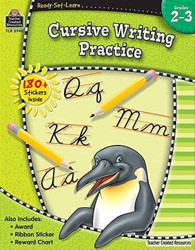 Book Cover Readyâ€¢Setâ€¢Learn: Cursive Writing Practice, Grades 2â€“3 from Teacher Created Resources (Ready, Set, Learn Series)
