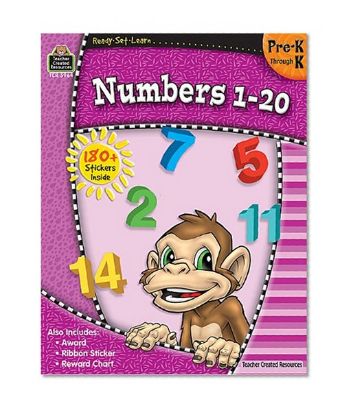 Book Cover Ready-Set-Learn: Numbers 1-20 PreK-K