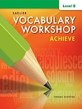 Book Cover Vocabulary Workshop Achieve Level E Grade 10