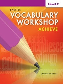 Book Cover Vocabulary Workshop Achieve Level F Grade 11