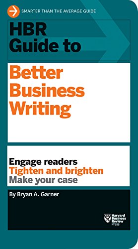 Book Cover HBR Guide to Better Business Writing (HBR Guide Series)