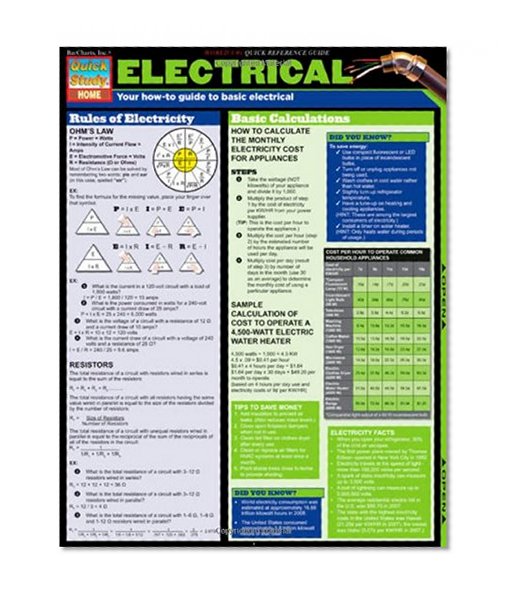 Book Cover Electrical (Tri-Fold Laminated Chart)