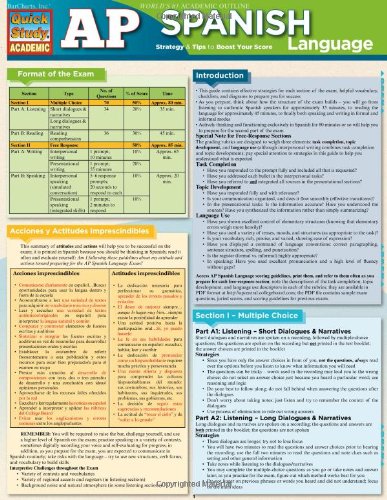 Ap Spanish Language (Quick Study: Academic)