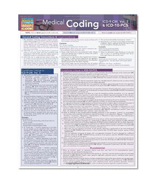 Book Cover Medical Coding: Icd-10-Pcs (Quick Study Academic)