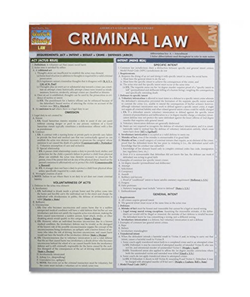 Criminal Law (Quick Study Law)